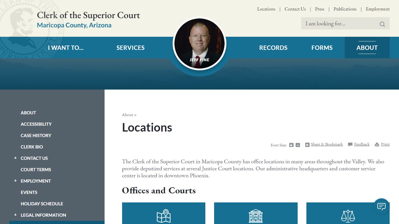 Locations | Maricopa County Clerk of Superior Court